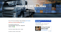 Desktop Screenshot of drivercpcgalway.com