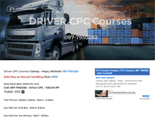 Tablet Screenshot of drivercpcgalway.com